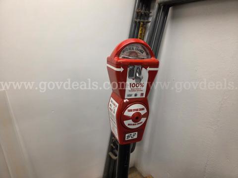 Salt Lake City HOST Program Red Donation Parking Meter