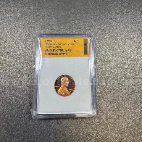 1982 S PR70 Lincoln Memorial Cent