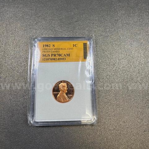 1982 S PR70 Lincoln Memorial Cent