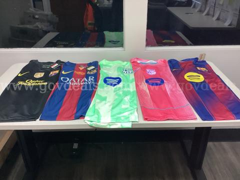 Lot of 5 Soccer Jerseys
