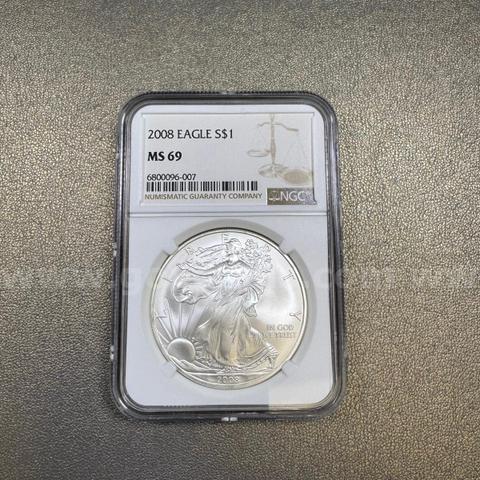 2008 MS69 Walking Liberty Dollar