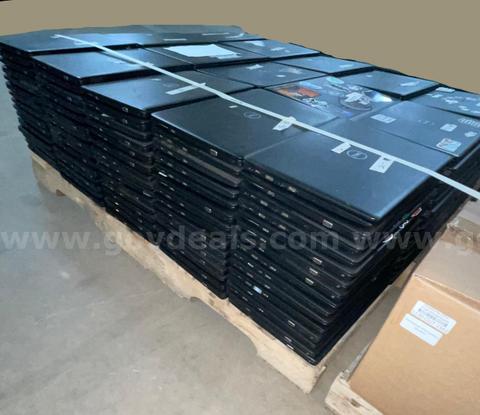 Laptops - Dell Latitude 3490 laptops with power bricks on 2 pallets. Used.