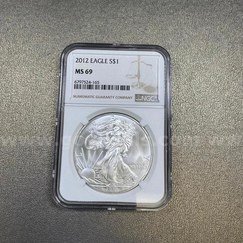 Silver 2012 MS69 Silver Walking Liberty Dollar