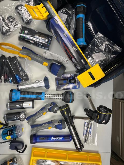 Flashlights & Toolbox - Lot of 53 Pieces