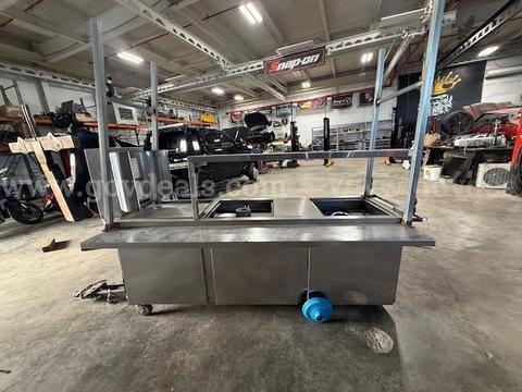 Commercial Stainless Steel Gas- Fired Roasting / Catering Cart