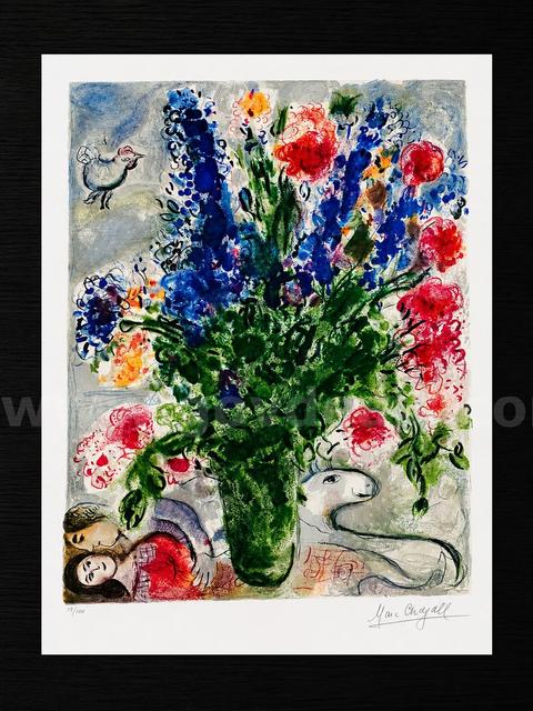Marc Chagall Les Lupins Bleu Limited Edition of only 500 with Certificate of Authenticity!