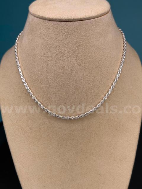 925 Silver Stamped Necklace