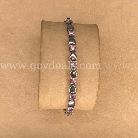 925 Silver Stamped Bracelet