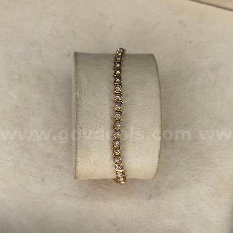 925 Silver Stamped Bracelet