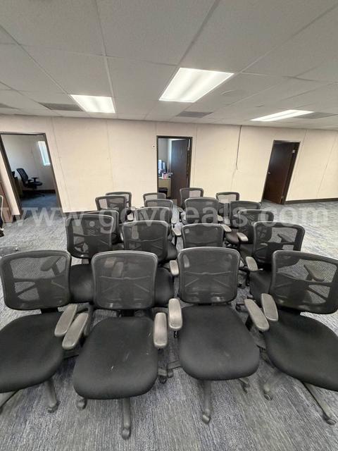 20 ea office chairs available.  Mesh Back, Padded Seat.  Used condition.