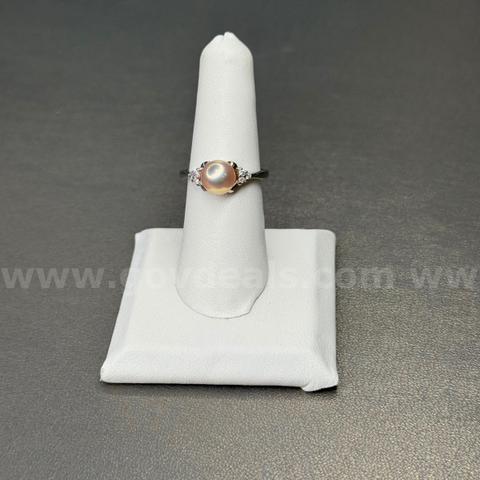 Silver 925 Ring with White Stones
