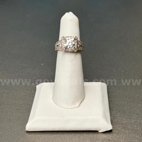 Silver 925 Ring with Silver Stone