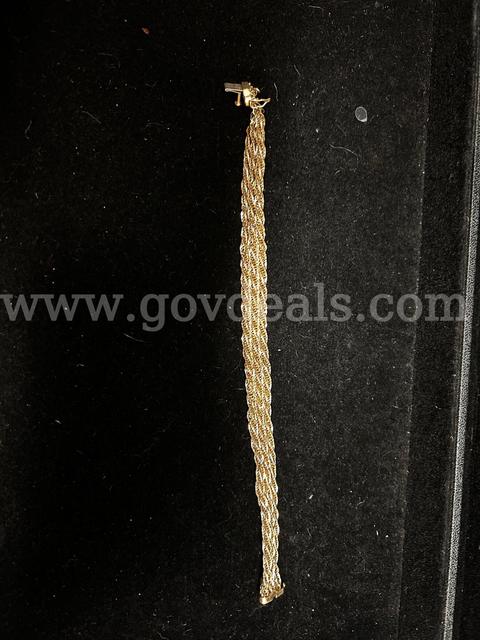 Gold-Tone Bracelet, Tennis Style Bracelet & Elgin Watch