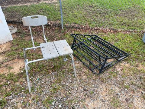 Metal Bed Frame & Chair