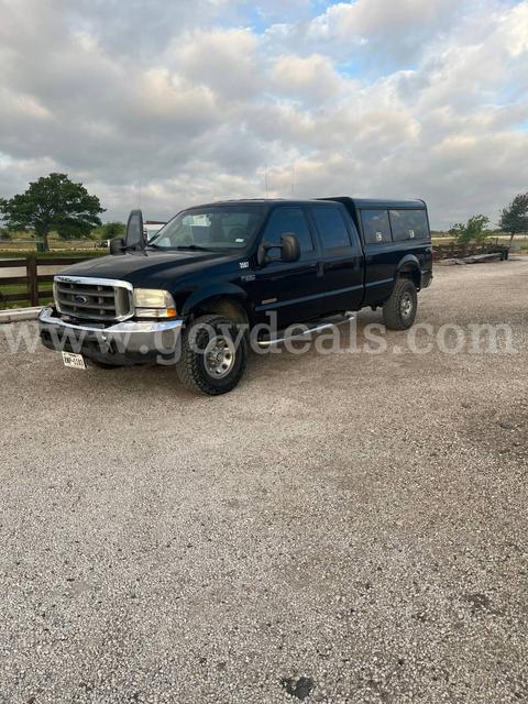 2004 FORD F350, 4X4, 6.0LTR DIESEL CREW CAB 4DR