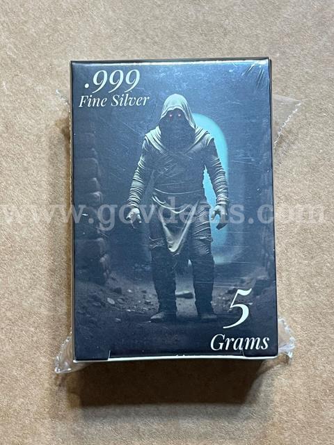 .999 5grams silver possible gold plated