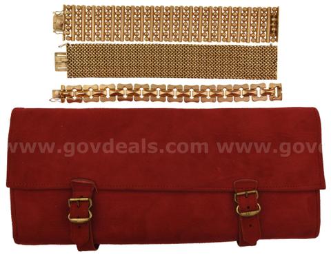 Solid 18Kt Yellow Gold Bracelet Lot