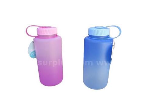 Lot of 16 Wide Mouth Design Plastic 34fl.oz. Sport Water Bottle Blue(9), Pink(7)