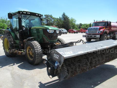 2013 John Deere 6115R Tractor with Attachments