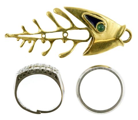 Platinum and Gold Jewelry Lot