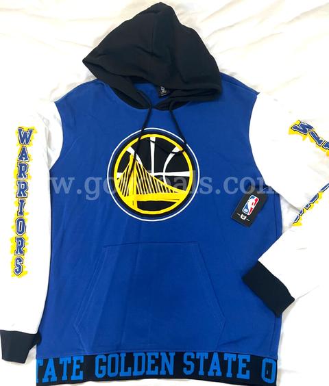 RARE/NBA Men's Golden State Warriors Basketball Hoodie Extra Large Blue Yellow NWT *WILL SHIP*