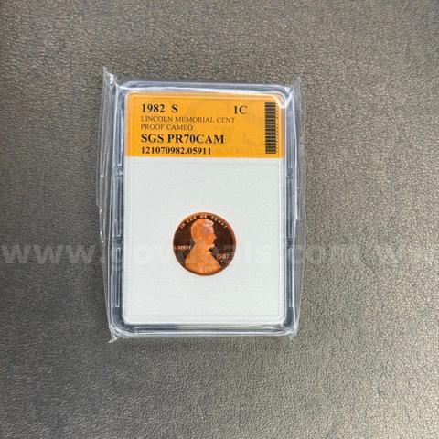 1982S PR70 Lincoln Memorial Cent