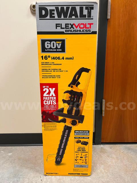 Dewalt Flexvolt 16" Saw with battery and charger