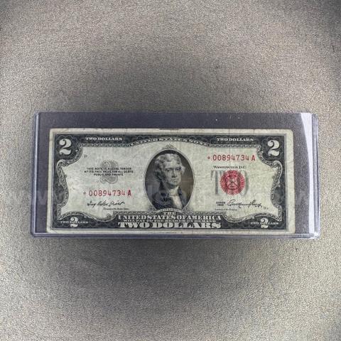 1953 Red Seal Two Dollar Bill