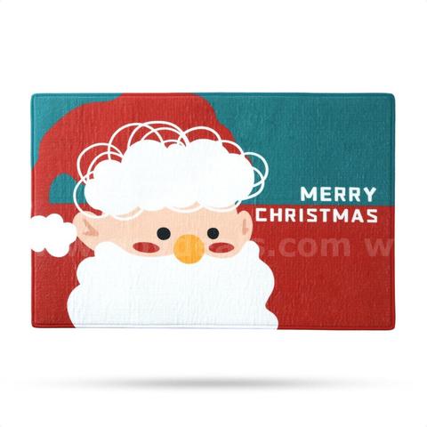 Brand New - 17"x 30" Cute Christmas Rug, Non Skid Washable Xmas Rugs, Santa Claus - Shipping Available