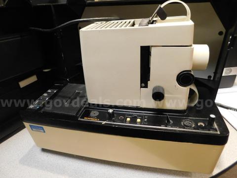 2 Vintage Dukane Micromatic II Sound Filmstrip 35mm Projectors