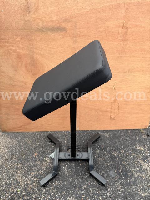 TATTOO EXTENDABLE ARMREST STANDS BLACK GENUINE LEATHER NEW