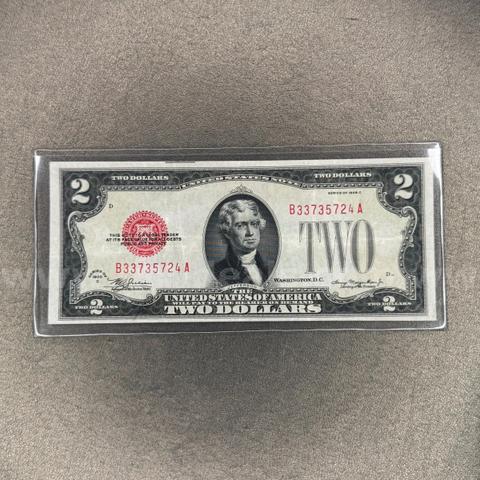 1928 C Red Seal Two Dollar Bill