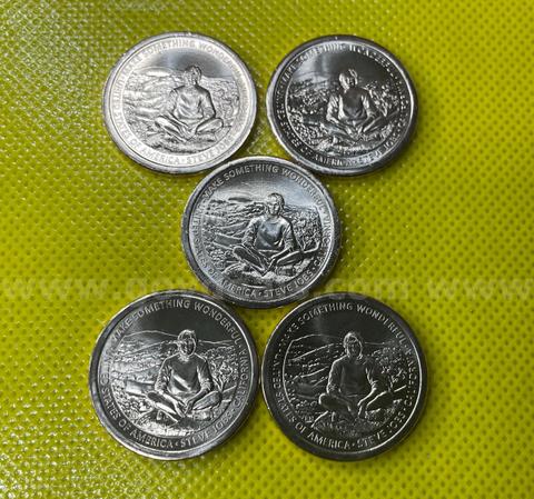 (5) NEW UNCIRCULATED 2026 P STEVE JOBS AMERICAN INNOVATION CALIFORNIA DOLLAR COIN SET