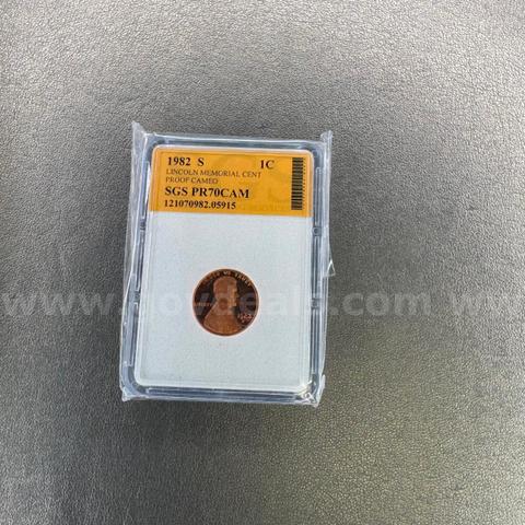 1982S PR70 Lincoln Memorial Cent