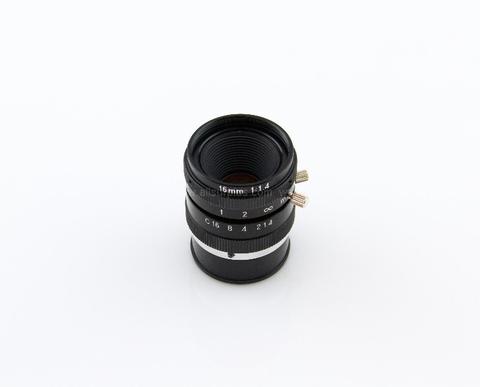 5pcs of Lens - 2/3" Fixed Focal Length, Manual Iris, 16mm F1.4 C-Mount