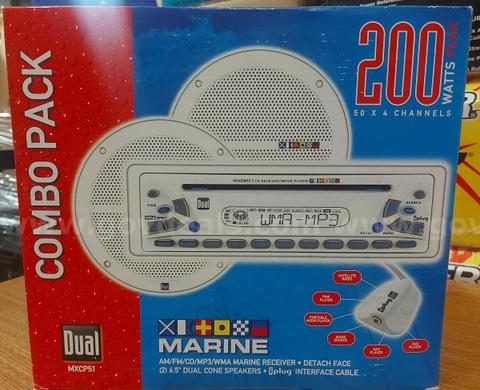 DUAL MXCP51 MARINE RADIO WITH 6.5 INCH SPEAKERS