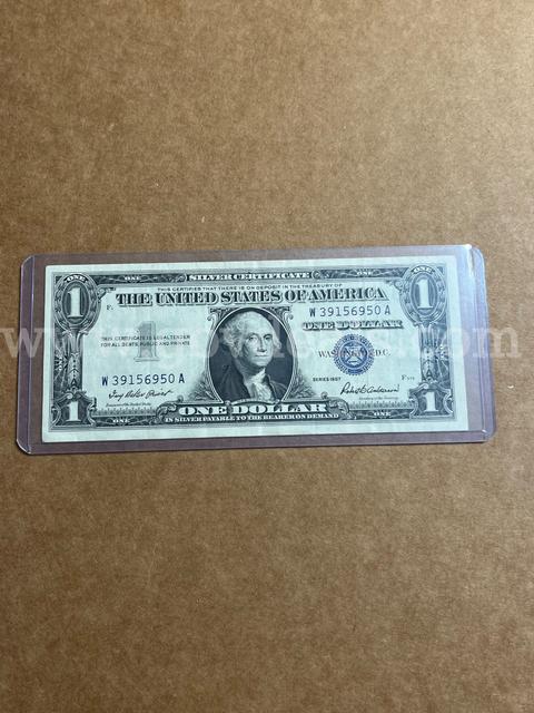 1957 silver dollar Note