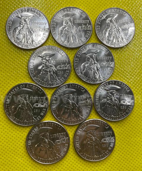 (20) NEW UNCIRCULATED 1776 ~ 2026 P DUAL DATE SEMIQUINCENTENNIAL REVOLUTIONARY WAR QUARTER COIN SET