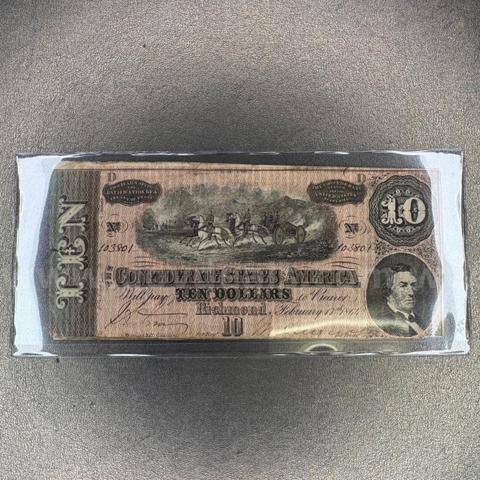 10 Dollar Confederate Bill