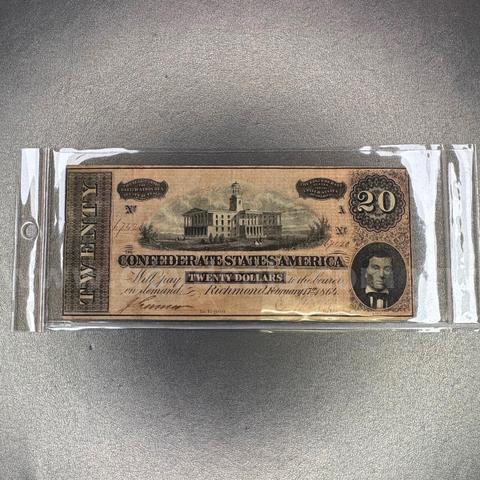 20 Dollar Confederate Bill