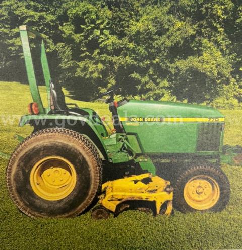 JD Model 770  Tractor w/ Mid-Mower Mount
