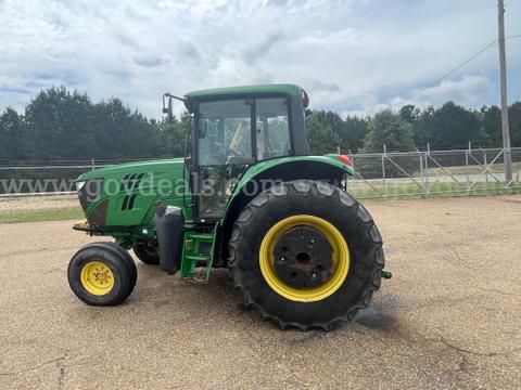 2015 John Deere 6105M with Tiger Mower