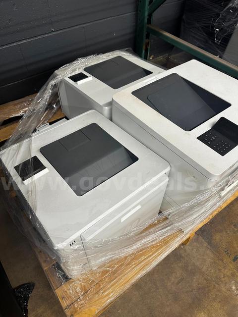 Lot of 3 HP Color LaserJet & Enterprise Printers