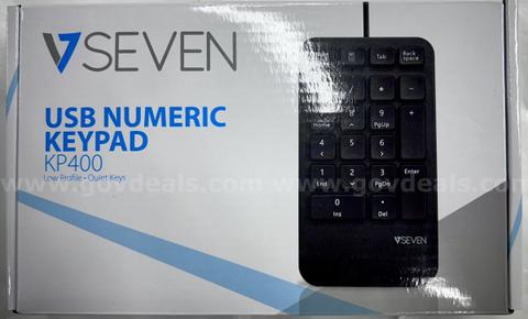 lot of (580) NEW USB NUMERIC KEYPAD VSEVEN - KP400 and TARGUS - AKP10-A