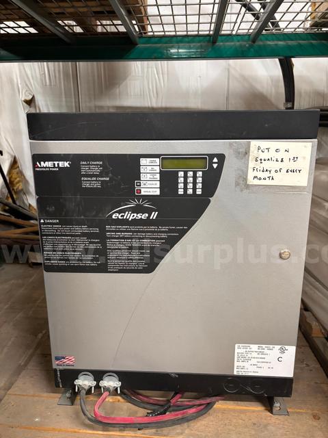 Forklift Battery Charger, Ametek Eclipse II, Qty 1