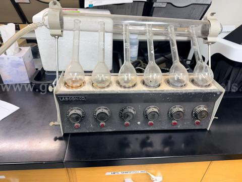 Labconco multi-position heating/digestion unit