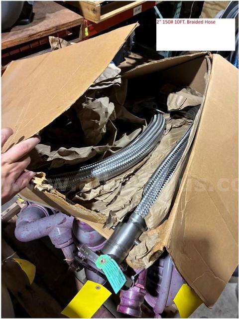10ft. of 2in 150# Stainless Braided Hose