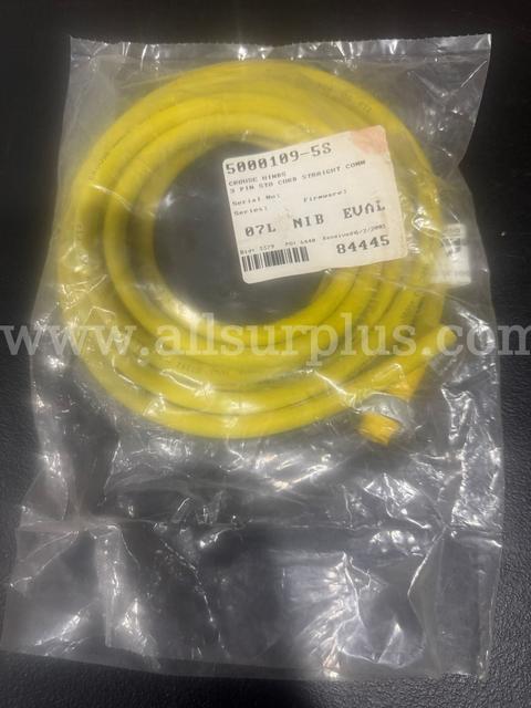 *NEW* CROUSE-HINDS/COOPER 5000109-5S 3-PIN STO CORD STRAIGHT CONNECTOR