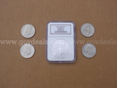 Eagle S Silver Coin MS69,Kennedy half dollars