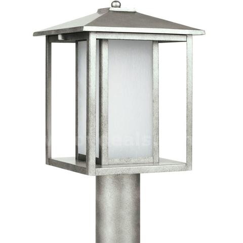 Brand New - 1-Light Outdoor Weathered Pewter Lamp Post Light - Shipping Available